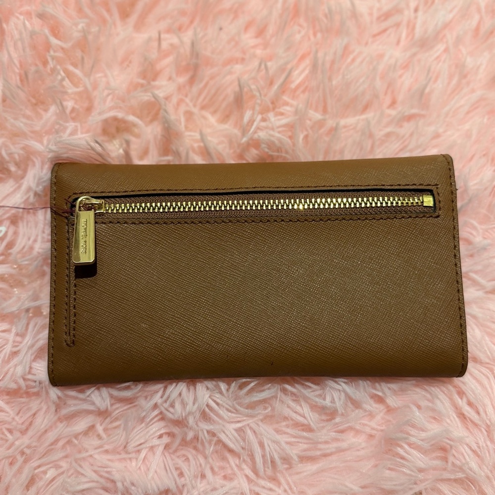 ❌SOLD❌Michael Kors Jet Set Travel Large Trifold Wallet Luggage Brown - Picture 13 of 16